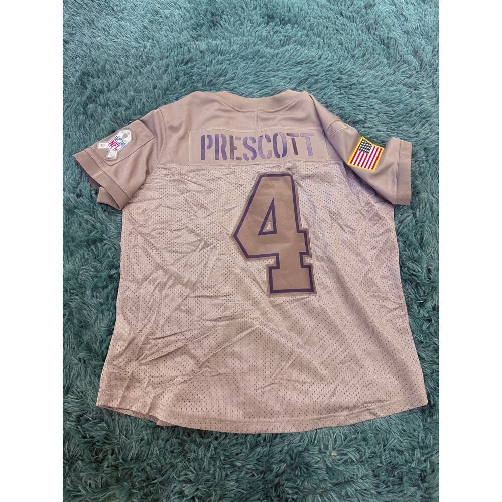 Youth Dallas Cowboys Dak Prescott Jersey Nike Salute To Service Camo Jersey L - Picture 7 of 7